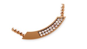 3D Smart Diamond Rope chain Pendant