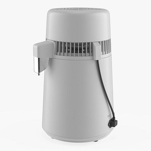 3D PHL Steam Purification Unit White model