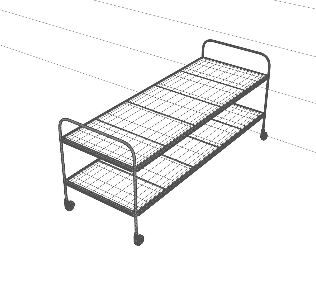 3D Hospital Mortuary Gurney TurboSquid 2048017