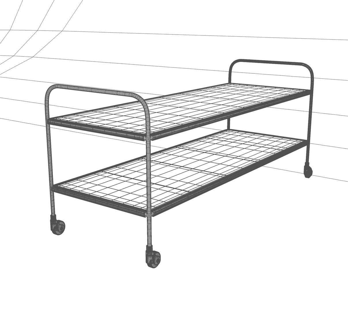 3D Hospital Mortuary Gurney TurboSquid 2048017