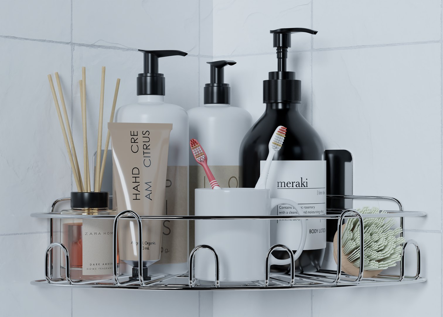 3D Bathroom Cosmetics Rack 03 - TurboSquid 2285791