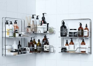 3D Bathroom Cosmetics Rack 03