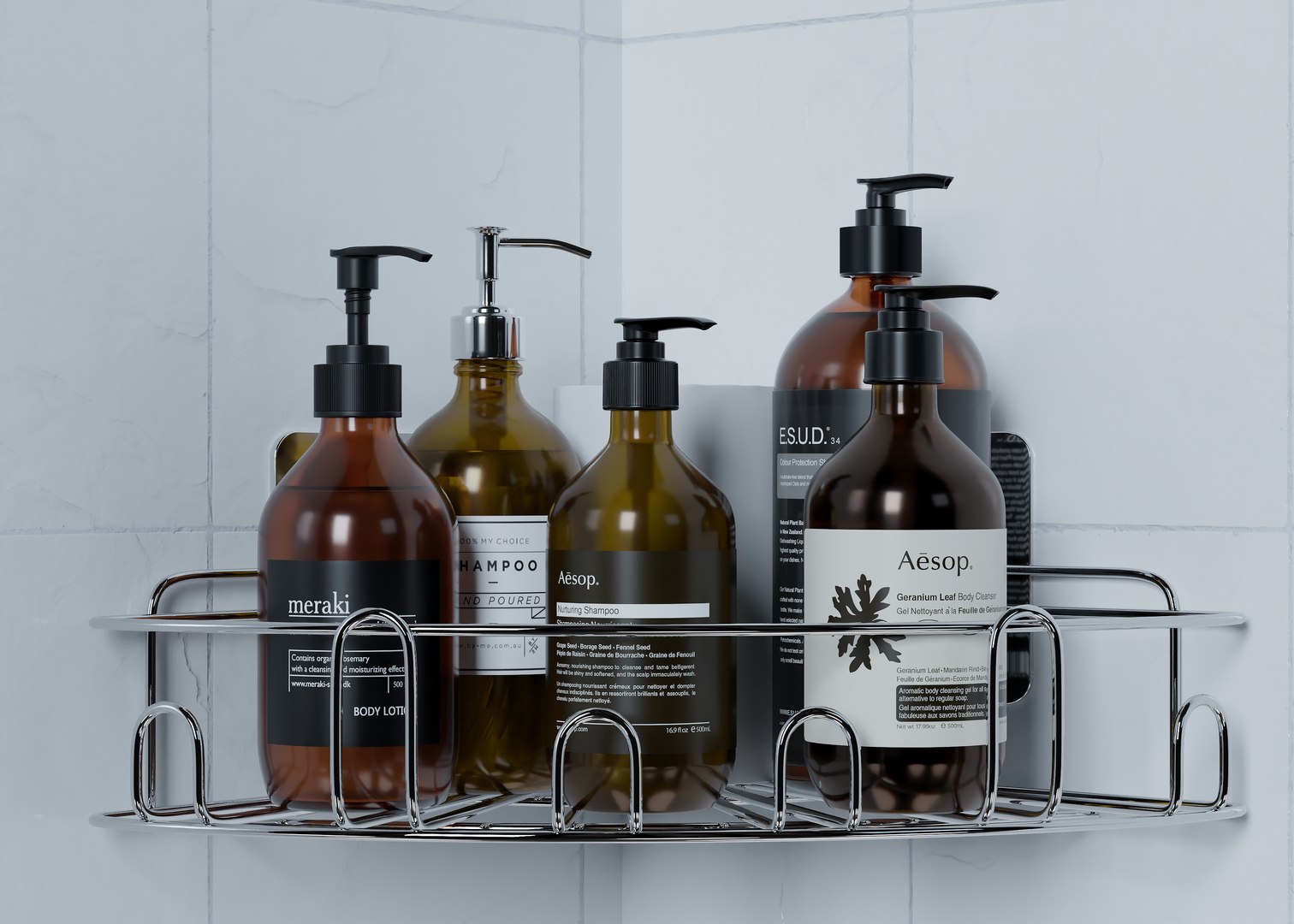3D Bathroom Cosmetics Rack 03 - TurboSquid 2285791