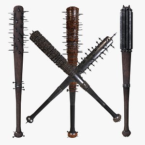 Modular Melee Bats - Low Poly Stylized Procedural Weapon Parts Pack