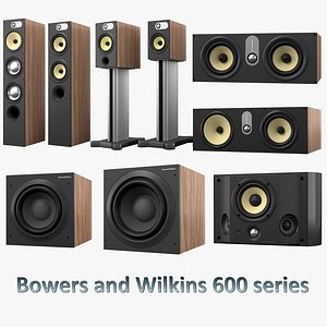 bowers wilkins 600 series 3d model
