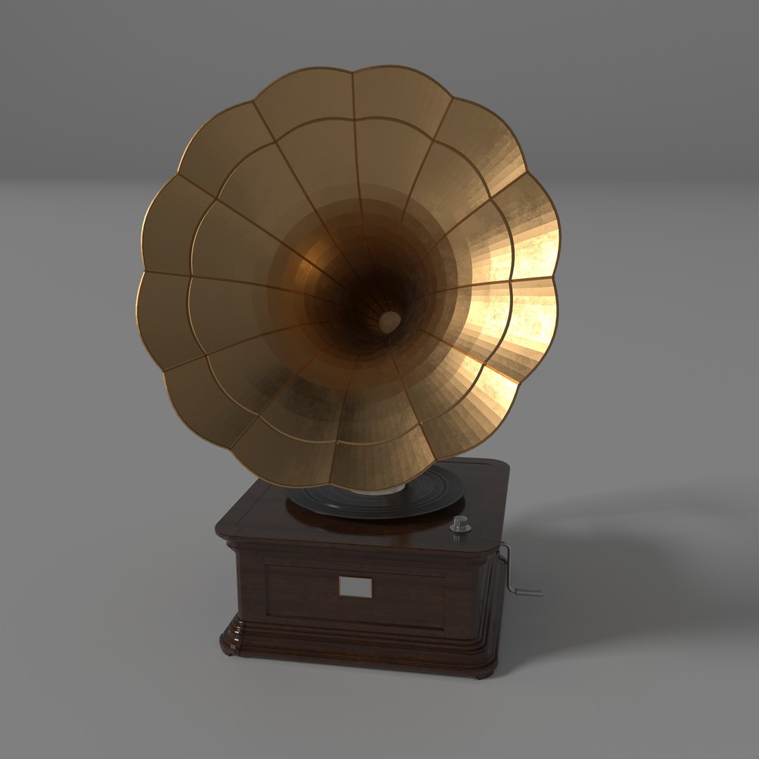 3D gramophone vintage https://p.turbosquid.com/ts-thumb/s0/ClQqwh/Ru3xjOpz/10010/jpg/1551012222/1920x1080/fit_q87/3bd4ba1cbf65e6ed5d0345a7fd9338a4d88d75d8/10010.jpg