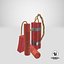 3D model tnt dynamite explosives
