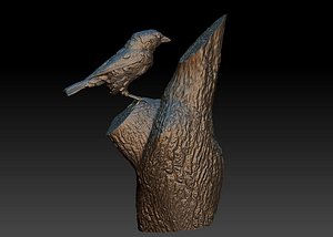 sparrow tree 3D model