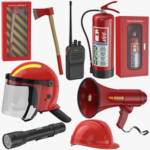 Fire Fighter Equipment Collection model