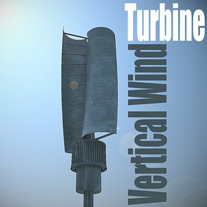 3d vertical wind turbines model