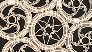 3D model Gothic Window