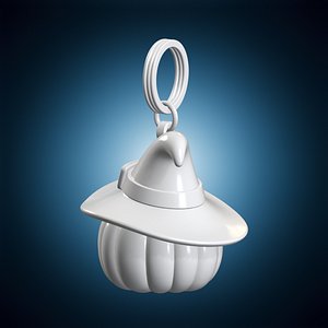 Pumpkin Hat Keychain 3D Print Model model