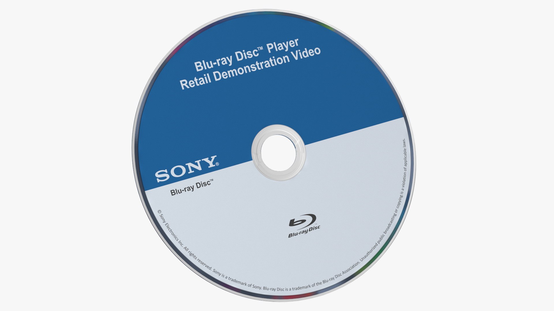 Sony Blu Ray Disc 3D Model - TurboSquid 1814917