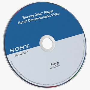 Sony Blu Ray Disc 3D model