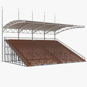Bleacher With Canopy Shade
