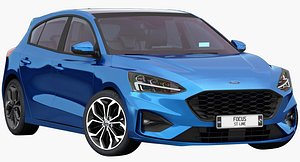 focus st-line 2019 interior 3D model