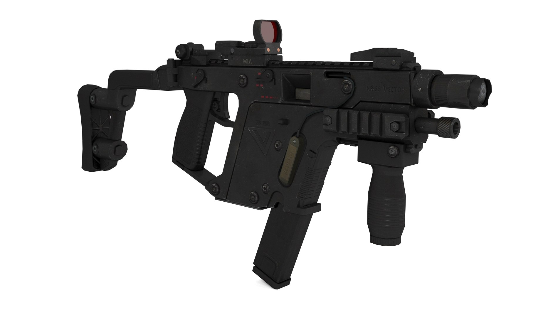 3D Vector Gun V - TurboSquid 1688964