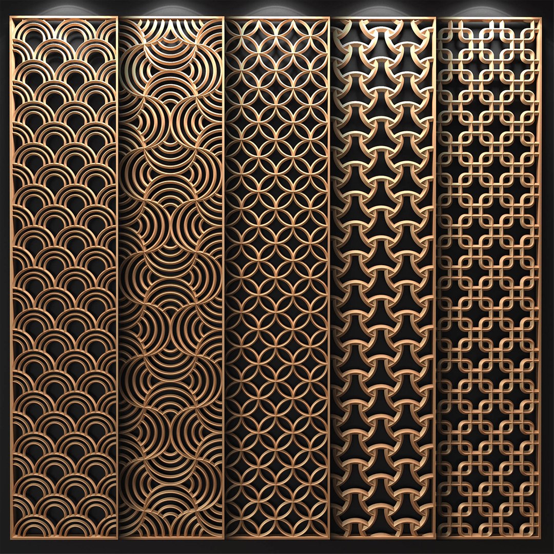 3D Decorative Partitions Patterns - TurboSquid 1351904