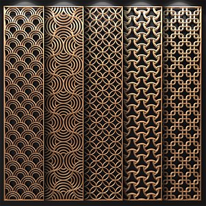 3D decorative partitions patterns
