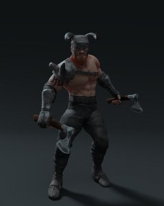 3D model viking