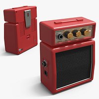 Micro Guitar Amplifier Portable Red