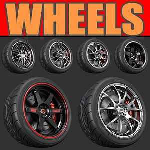 pack wheel 3d model