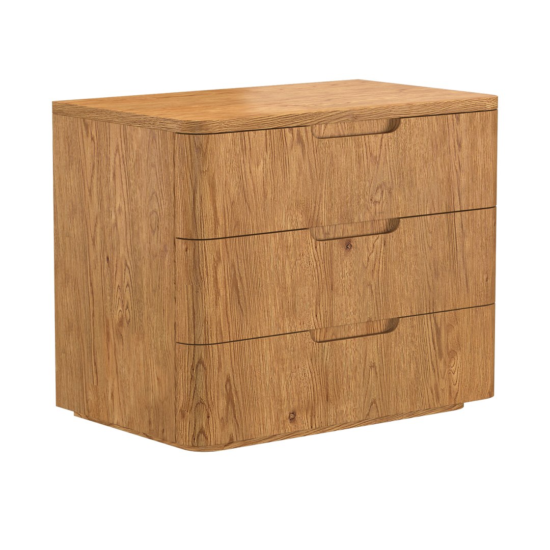 3d Model Madero 3-drawer Nightstand - Turbosquid 2067182