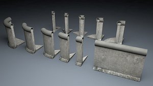 berlin wall 2nd gen 3d model