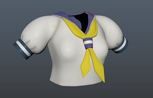 3D sailor shirt model