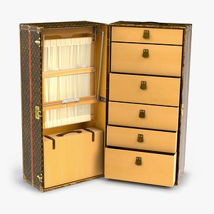 1930's Vintage Wardrobe Trunk