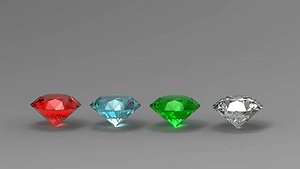 cut diamonds 3d model