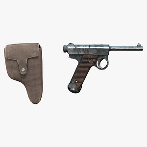3D Parabellum Safari Gun With Holster