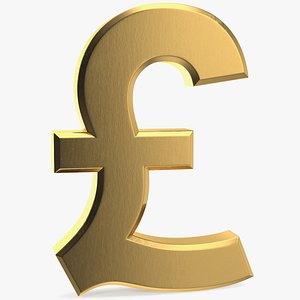 UK Pound Currency Symbol Gold