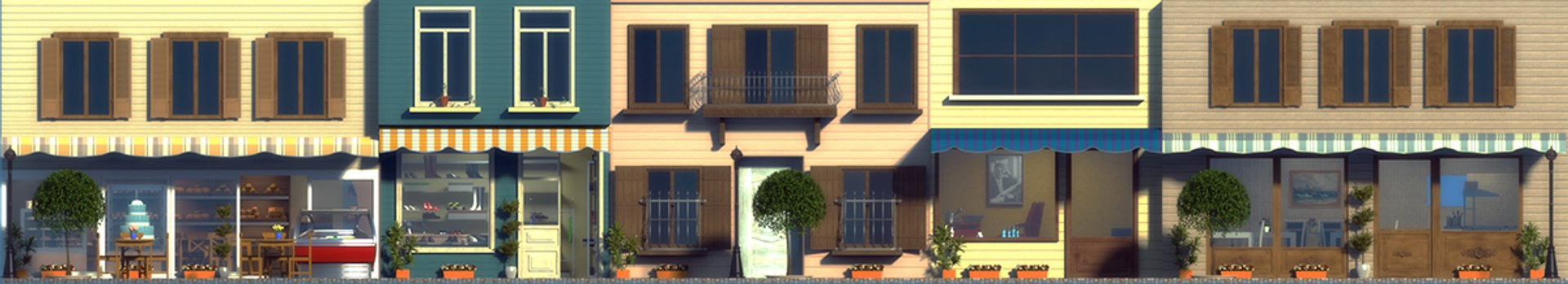 Ma Modelled Street