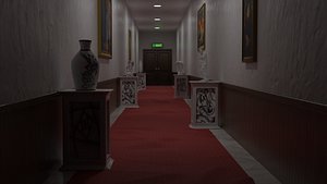 3D Museum Horror Corridor