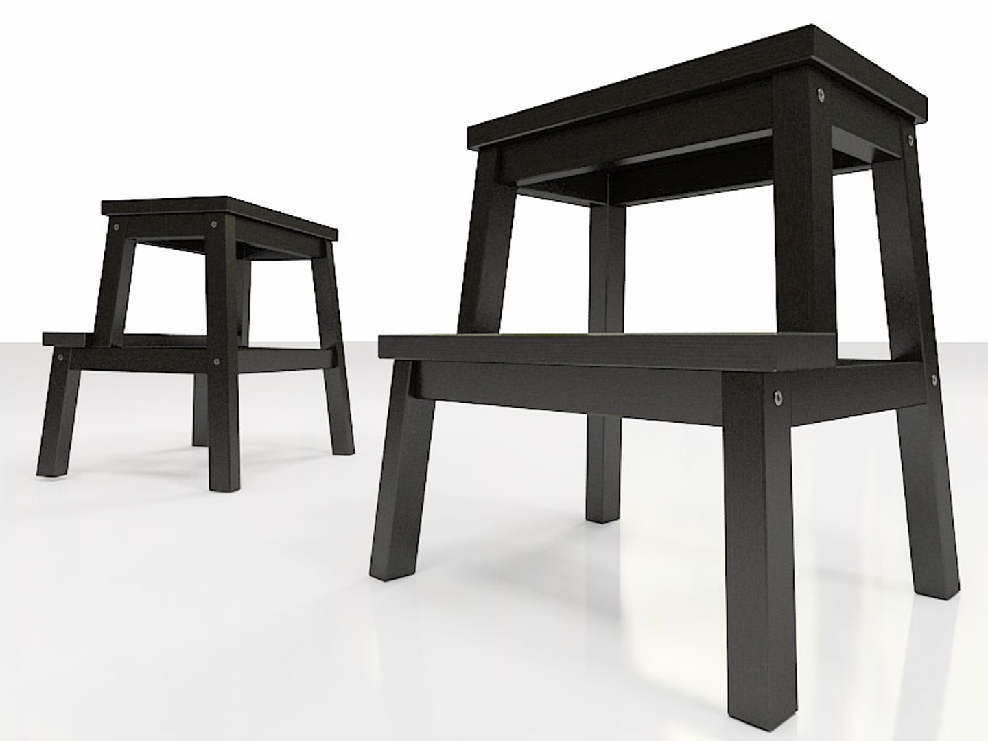 3d Ikea Furniture Bekvam Step Model