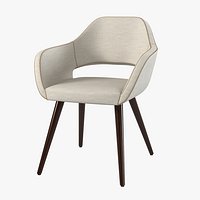 Torre Manu Wood Conical Legs Chair