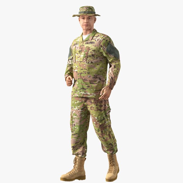 Army Soldier Camofluage Rigged 3d Model - Turbosquid 1415530