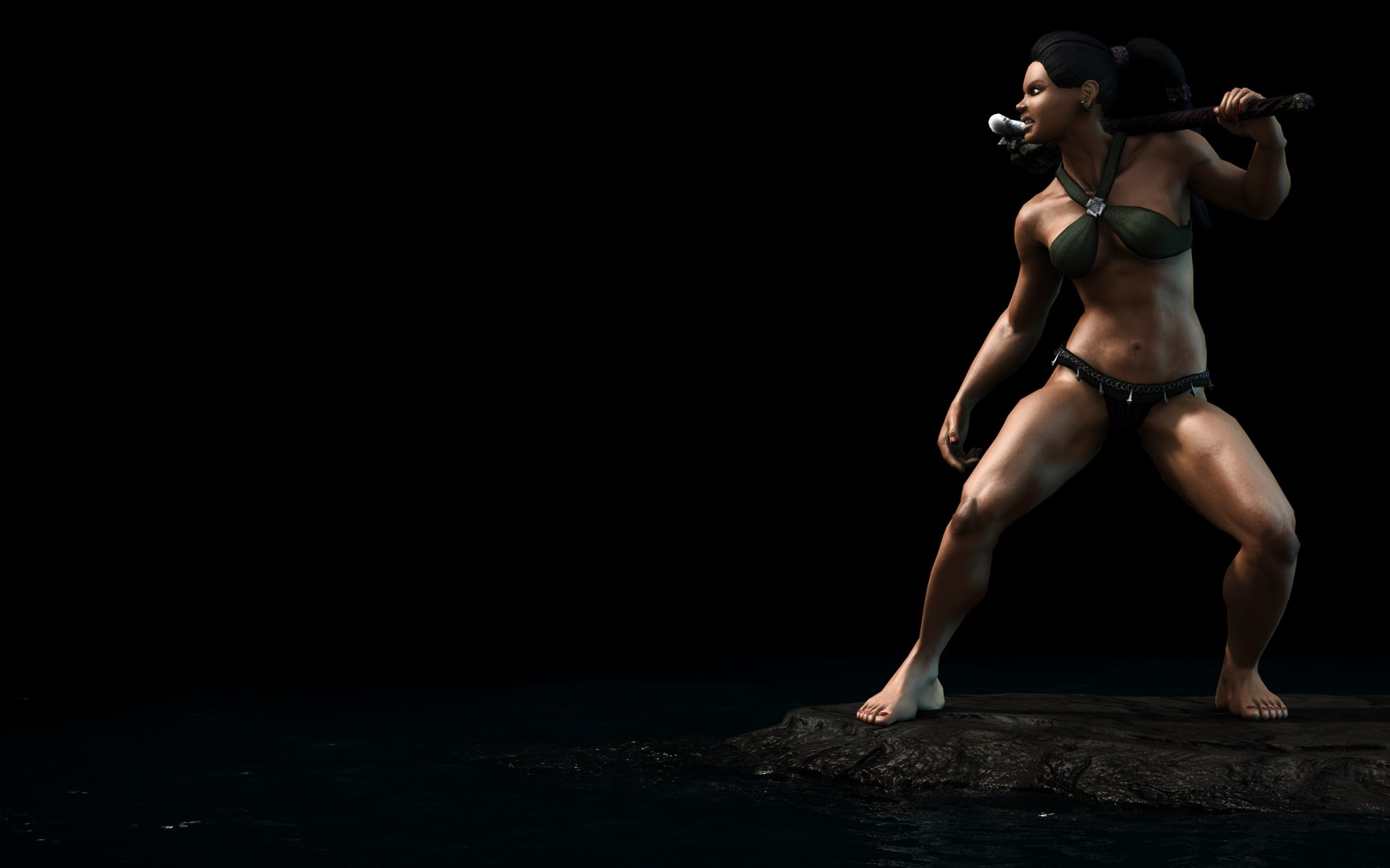 3d Female Warrior Model