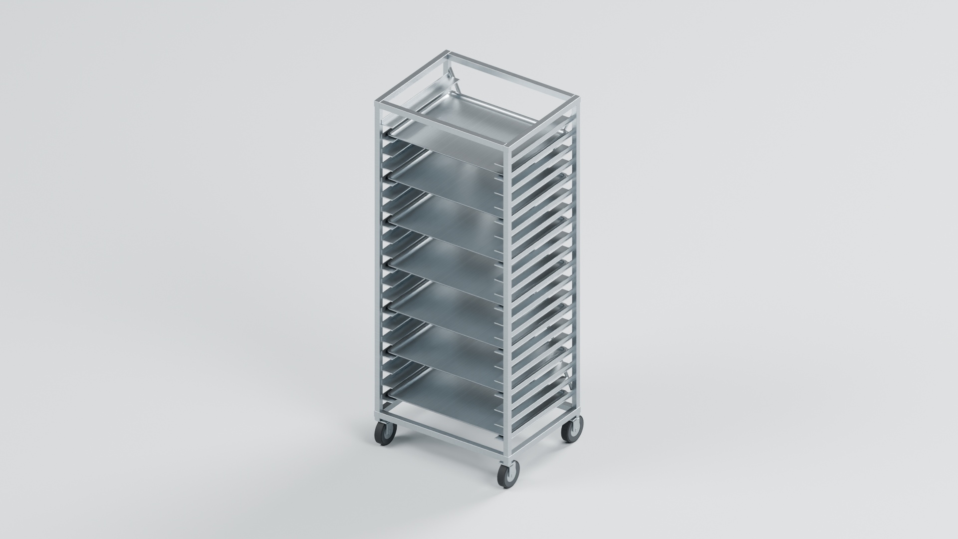3D Twenty Rail Bakery Tray Trolley with Sheet Pans and Castors model https://p.turbosquid.com/ts-thumb/s1/R32ylG/MD/turntable/jpg/1791509728/1920x1080/turn_fit_q99/c22645007778b5e229aef9956bc8cb86a8a7370b/turntable-1.jpg