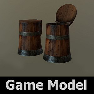 Antique Wooden Tankard
