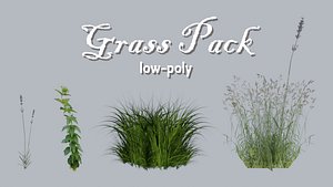 Low-poly Grass Pack