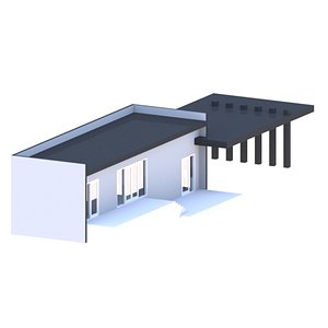 bungalow 3D model