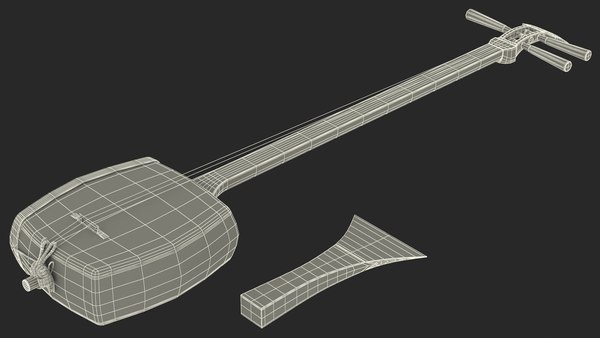 3D Shamisen Black - TurboSquid 1718533