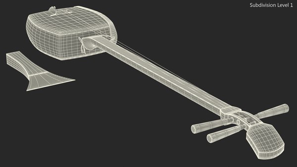 3D Shamisen Black - TurboSquid 1718533