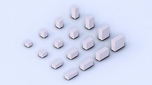 CHESTS OF DRAWERS SET 3D model