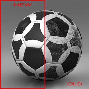 3d ball soccer black
