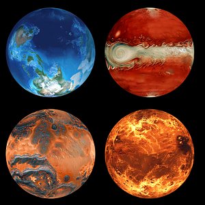 Alien Planet Pack 4 3D model