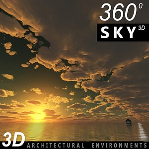 3d model sky clouds