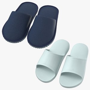 3D model house slippers